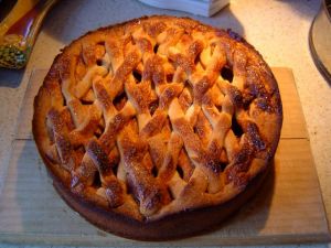Vers gebakken appeltaart